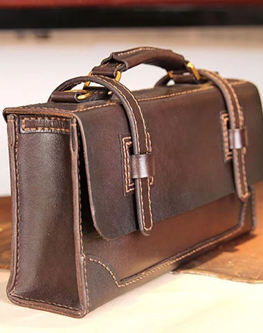 Handmade messenger bag satchel purse leather crossbody bag shoulder bag women