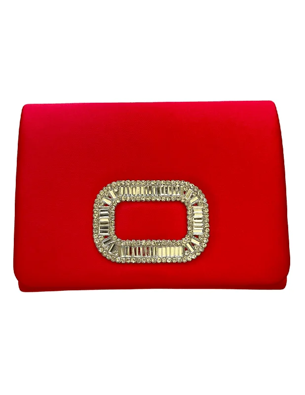 Satin Top Handle Clutch