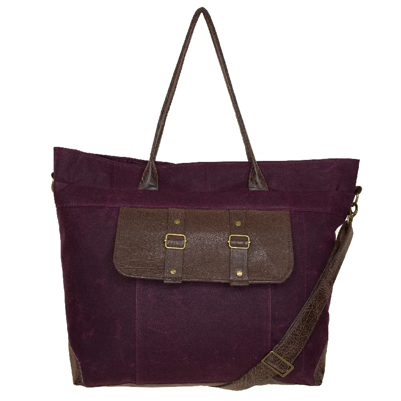 Jenny Premier: Eggplant Waxed Canvas