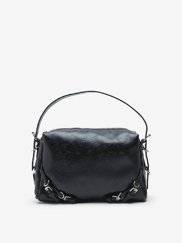 LOV Black Texture Sling Bag