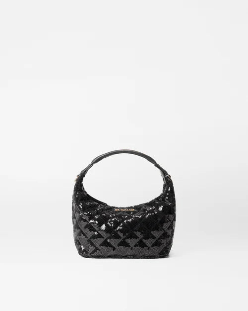 Mini Hobo Black Sequin