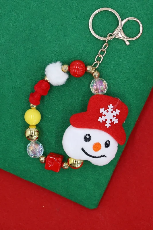 MK1013 Snowman Christmas Keychain Bracelet