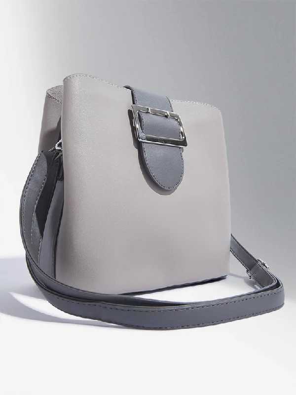 Westside Accessories Grey Margreta Hand Bag