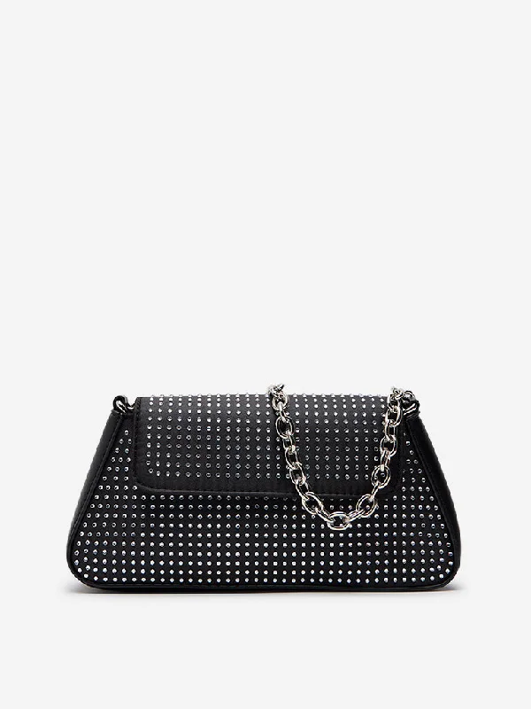 Westside Black Embellished Sling Bag