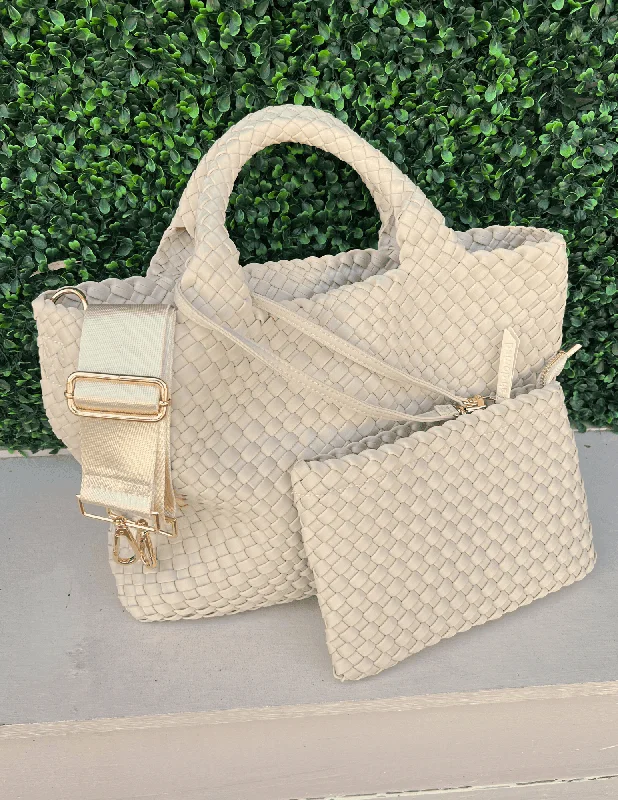 Woven Neoprene Tote- 2 Handle